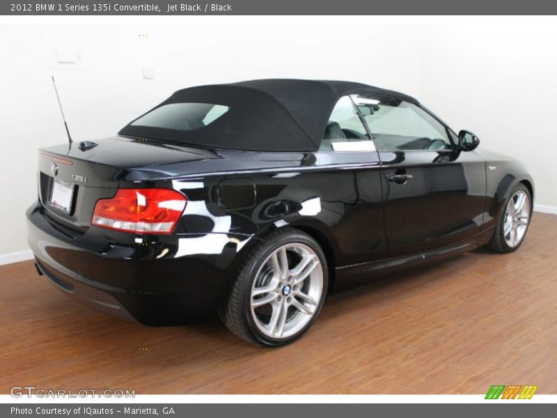 Jet Black / Black 2012 BMW 1 Series 135i Convertible
