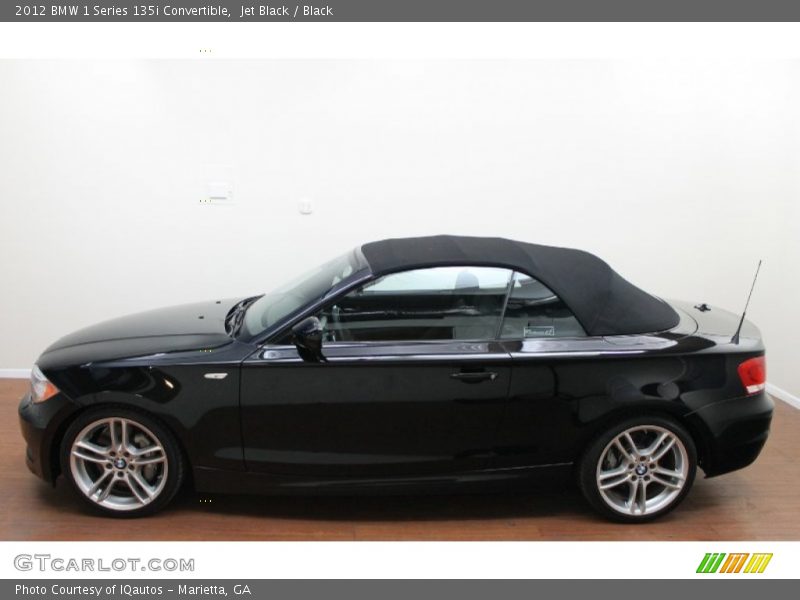 Jet Black / Black 2012 BMW 1 Series 135i Convertible
