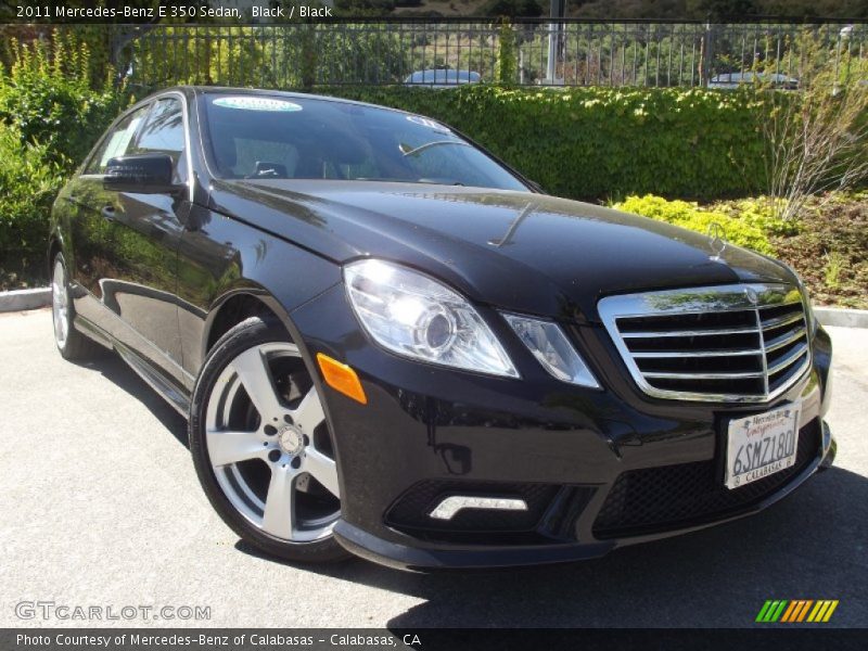 Black / Black 2011 Mercedes-Benz E 350 Sedan