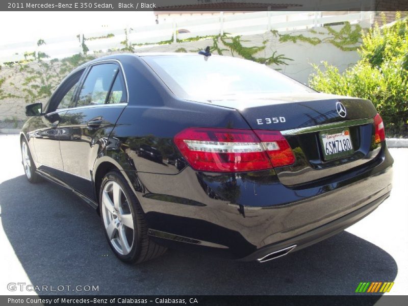 Black / Black 2011 Mercedes-Benz E 350 Sedan