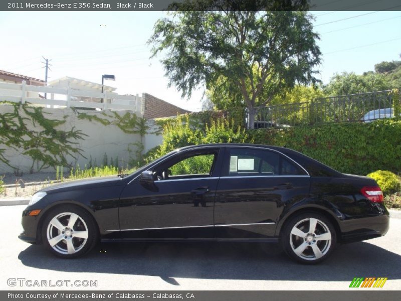 Black / Black 2011 Mercedes-Benz E 350 Sedan