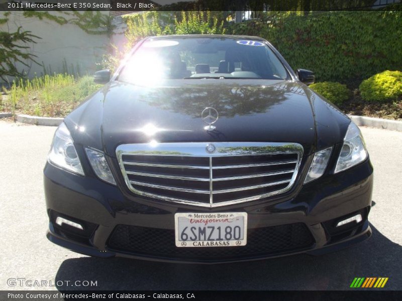 Black / Black 2011 Mercedes-Benz E 350 Sedan