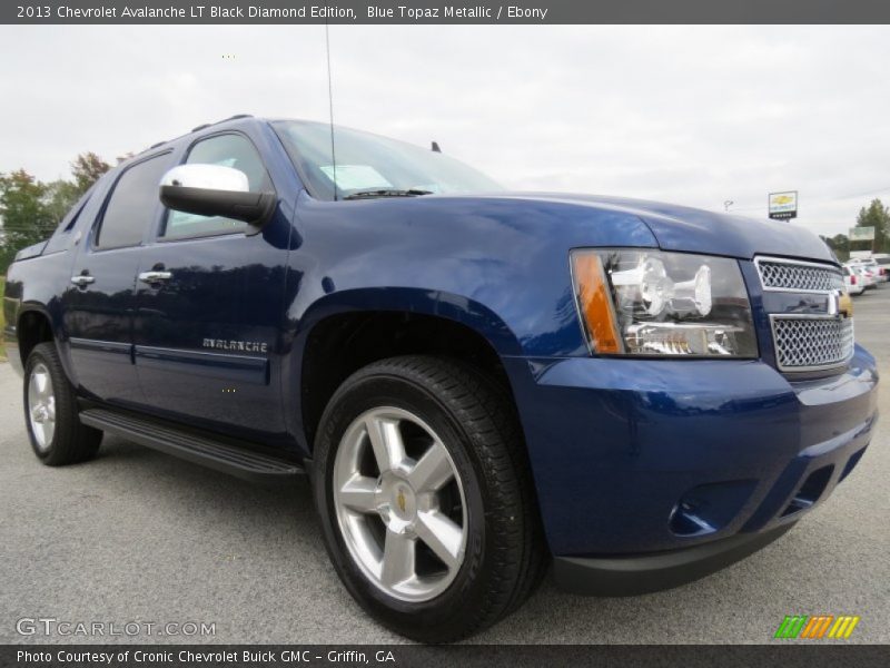 Blue Topaz Metallic / Ebony 2013 Chevrolet Avalanche LT Black Diamond Edition