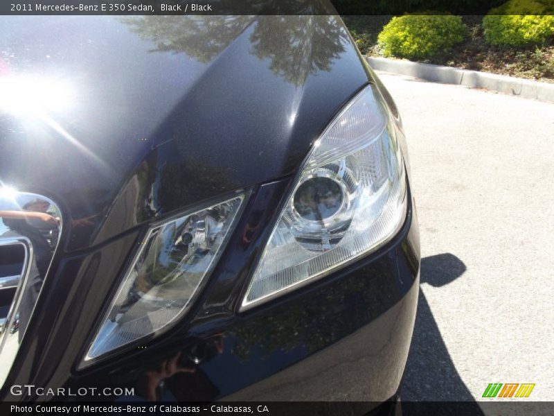 Black / Black 2011 Mercedes-Benz E 350 Sedan