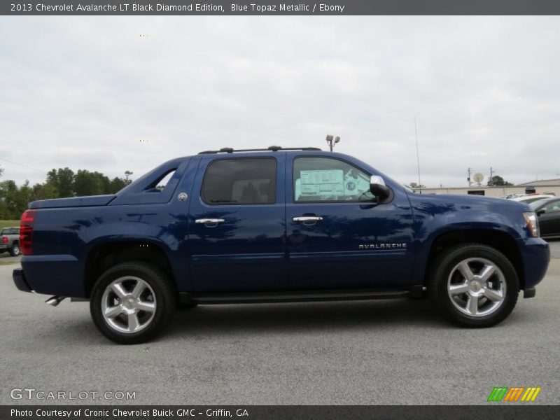 Blue Topaz Metallic / Ebony 2013 Chevrolet Avalanche LT Black Diamond Edition