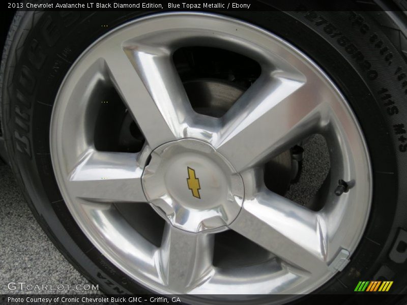 Blue Topaz Metallic / Ebony 2013 Chevrolet Avalanche LT Black Diamond Edition