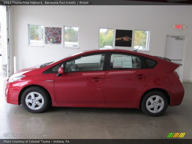 Barcelona Red Metallic / Bisque 2011 Toyota Prius Hybrid II