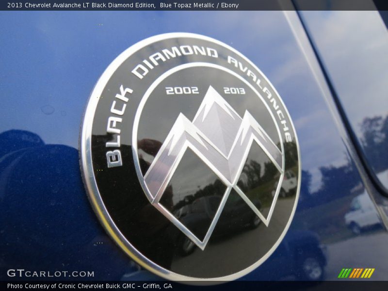 Black Diamond Edition Badge - 2013 Chevrolet Avalanche LT Black Diamond Edition