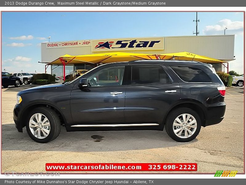 Maximum Steel Metallic / Dark Graystone/Medium Graystone 2013 Dodge Durango Crew