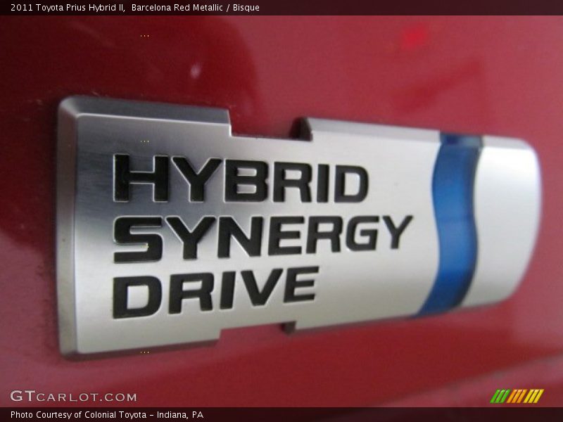 Barcelona Red Metallic / Bisque 2011 Toyota Prius Hybrid II