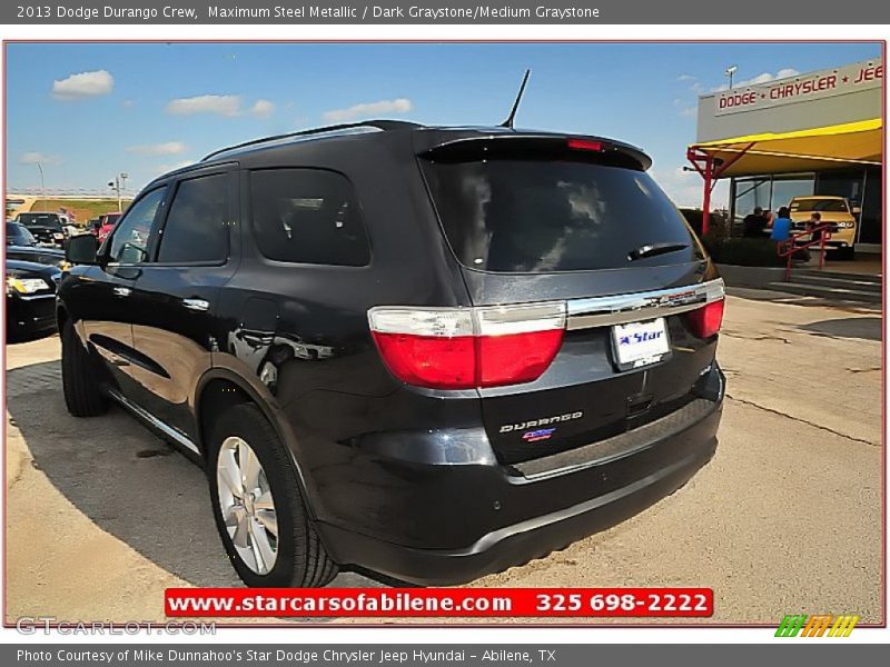 Maximum Steel Metallic / Dark Graystone/Medium Graystone 2013 Dodge Durango Crew