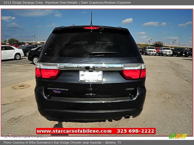 Maximum Steel Metallic / Dark Graystone/Medium Graystone 2013 Dodge Durango Crew