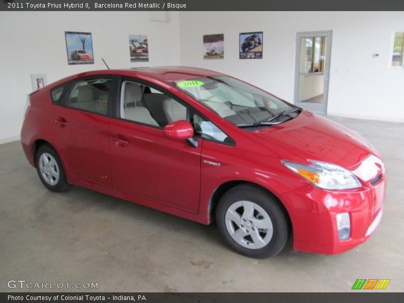 Barcelona Red Metallic / Bisque 2011 Toyota Prius Hybrid II