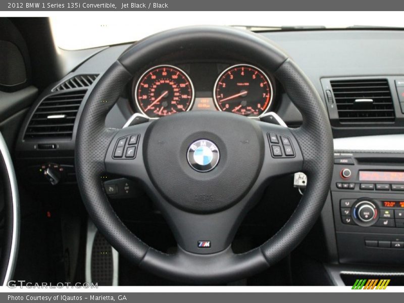 Jet Black / Black 2012 BMW 1 Series 135i Convertible