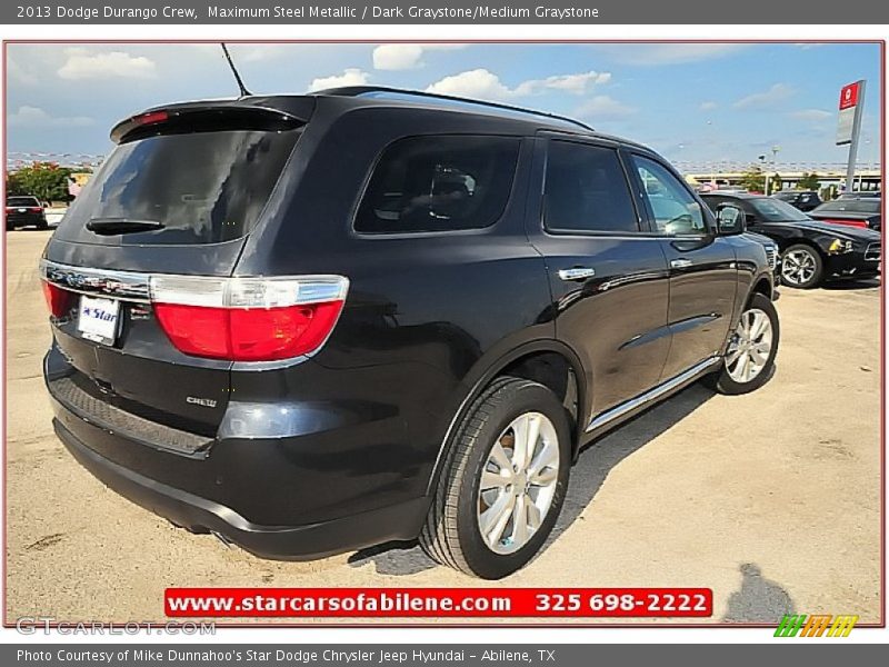 Maximum Steel Metallic / Dark Graystone/Medium Graystone 2013 Dodge Durango Crew