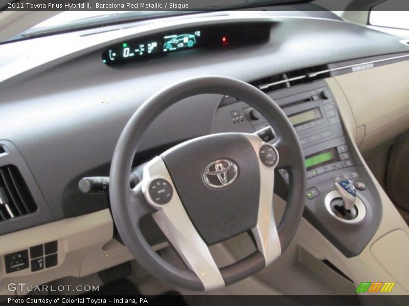 Barcelona Red Metallic / Bisque 2011 Toyota Prius Hybrid II
