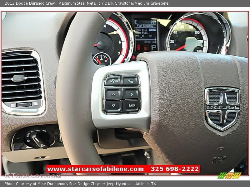 Maximum Steel Metallic / Dark Graystone/Medium Graystone 2013 Dodge Durango Crew