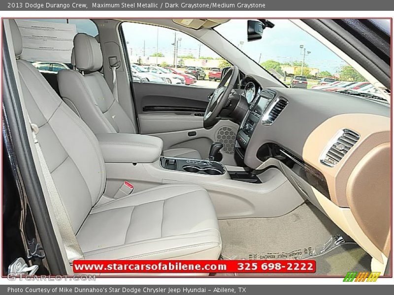 Maximum Steel Metallic / Dark Graystone/Medium Graystone 2013 Dodge Durango Crew
