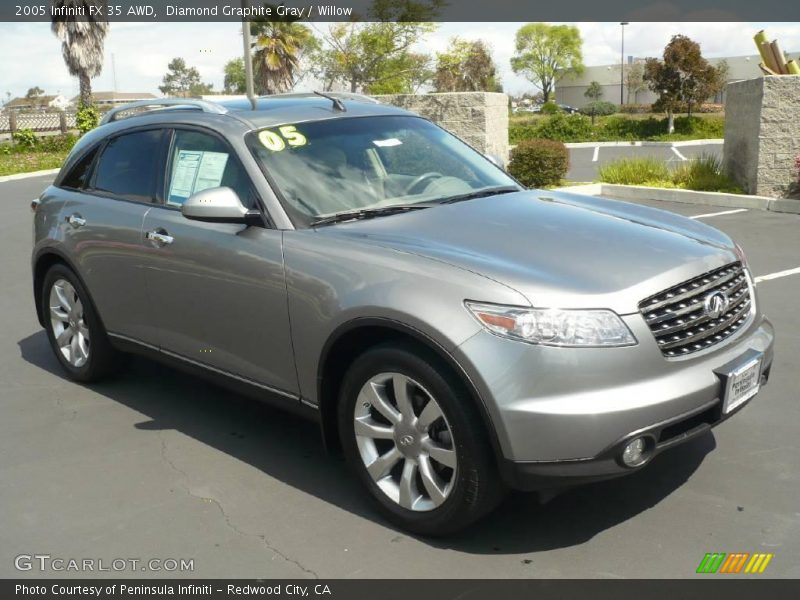 Diamond Graphite Gray / Willow 2005 Infiniti FX 35 AWD