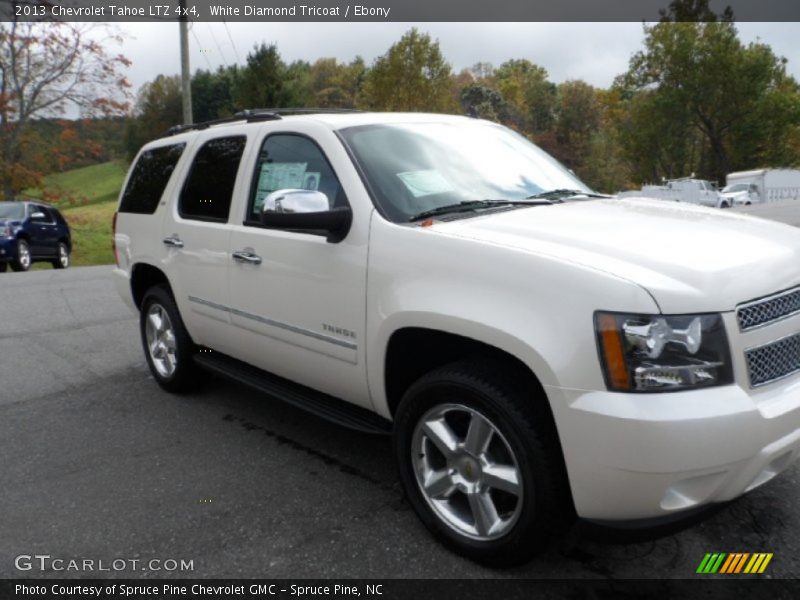 White Diamond Tricoat / Ebony 2013 Chevrolet Tahoe LTZ 4x4