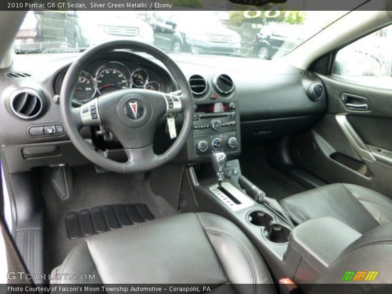 Silver Green Metallic / Ebony 2010 Pontiac G6 GT Sedan