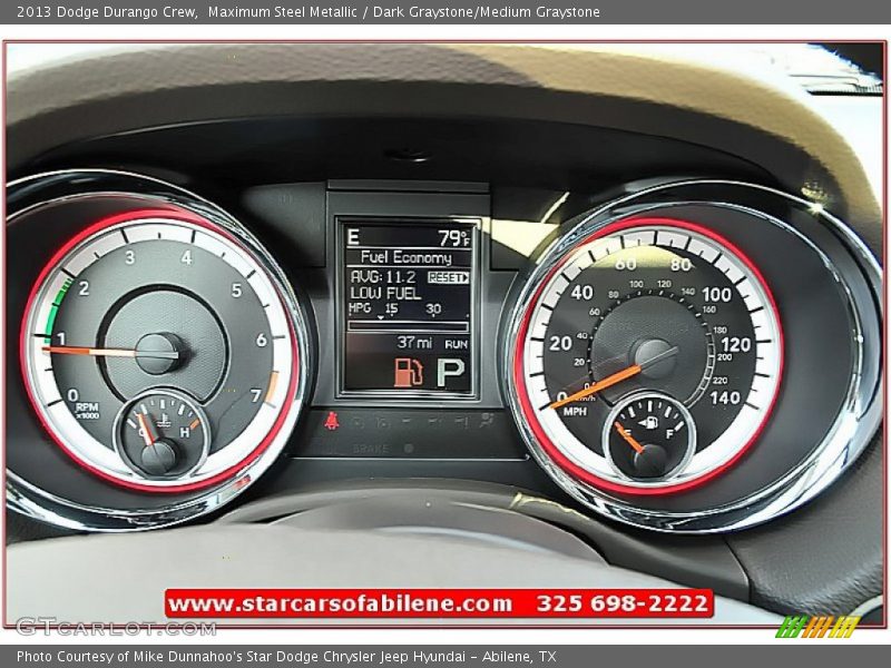 Maximum Steel Metallic / Dark Graystone/Medium Graystone 2013 Dodge Durango Crew