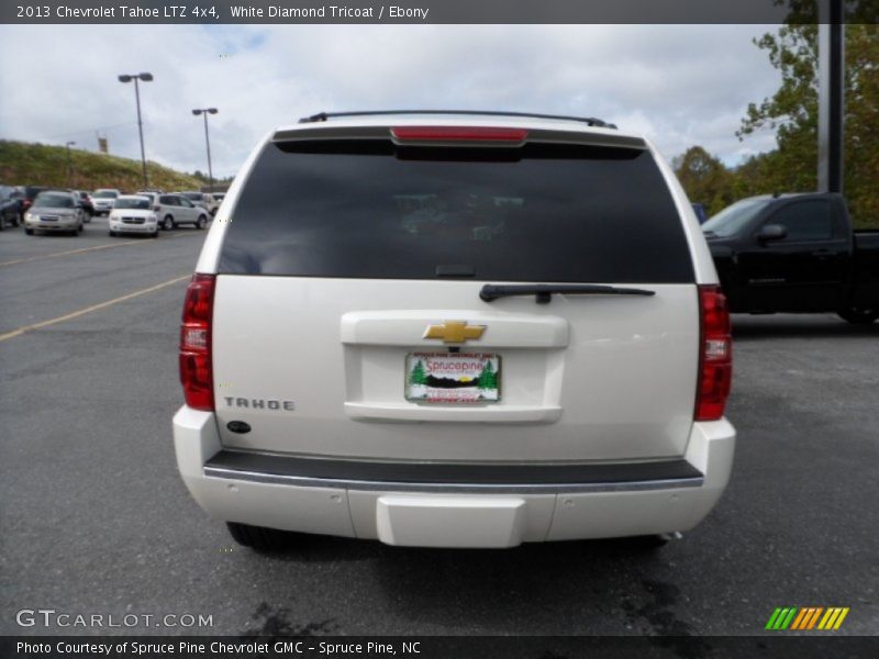White Diamond Tricoat / Ebony 2013 Chevrolet Tahoe LTZ 4x4