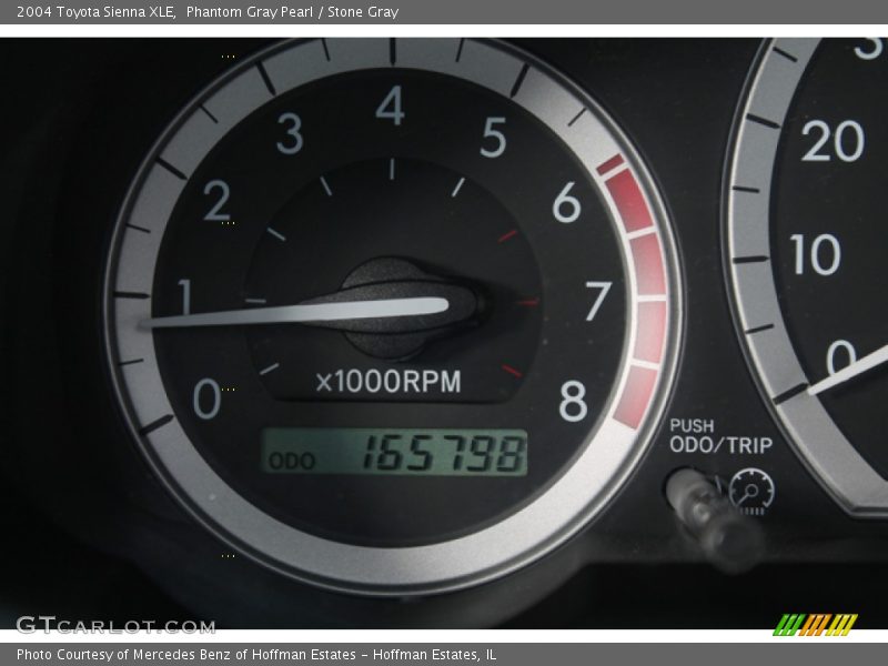 Phantom Gray Pearl / Stone Gray 2004 Toyota Sienna XLE