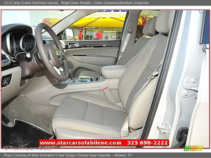 Bright Silver Metallic / Dark Graystone/Medium Graystone 2013 Jeep Grand Cherokee Laredo