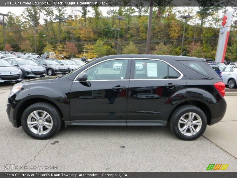 Black / Light Titanium/Jet Black 2011 Chevrolet Equinox LS