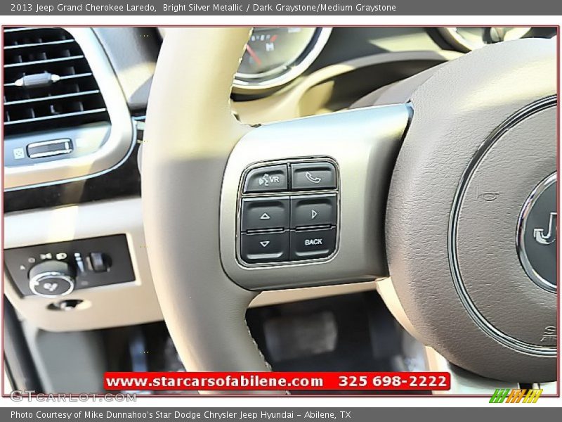 Bright Silver Metallic / Dark Graystone/Medium Graystone 2013 Jeep Grand Cherokee Laredo