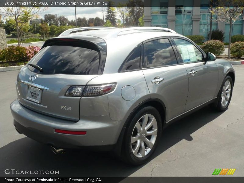 Diamond Graphite Gray / Willow 2005 Infiniti FX 35 AWD