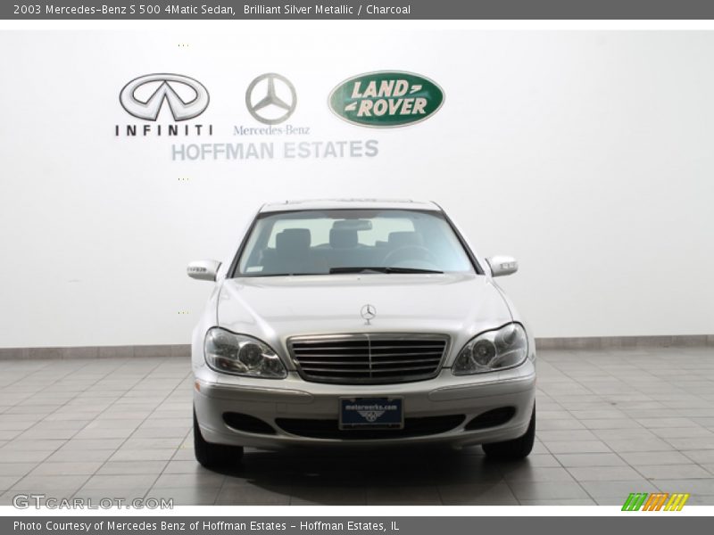 Brilliant Silver Metallic / Charcoal 2003 Mercedes-Benz S 500 4Matic Sedan