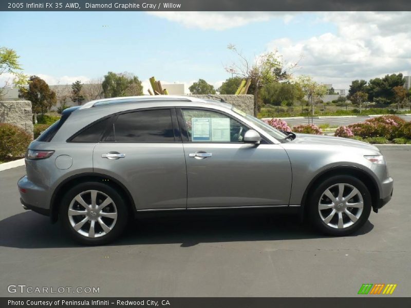 Diamond Graphite Gray / Willow 2005 Infiniti FX 35 AWD