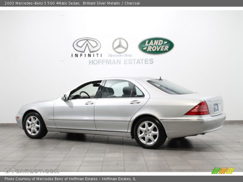 Brilliant Silver Metallic / Charcoal 2003 Mercedes-Benz S 500 4Matic Sedan
