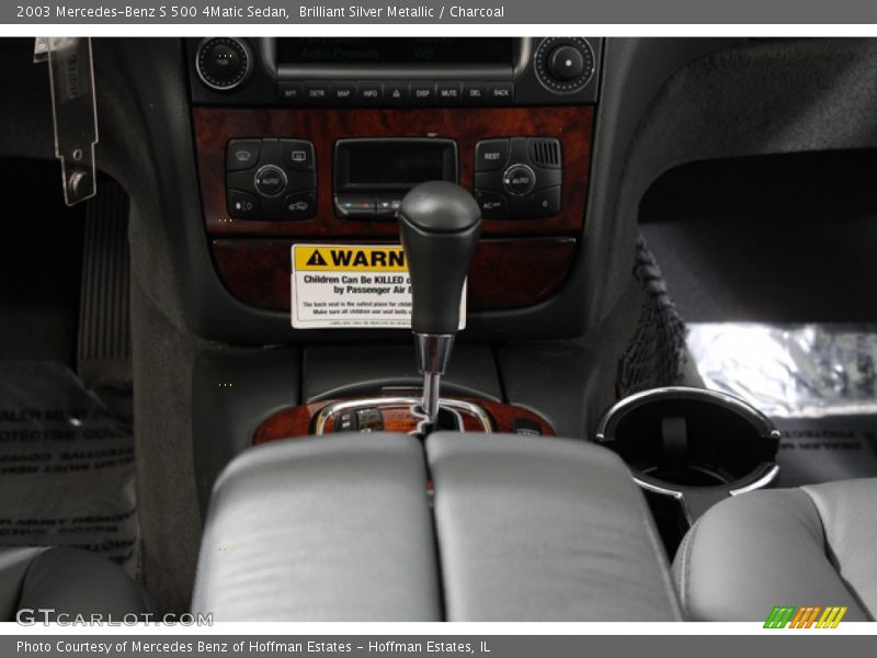 Brilliant Silver Metallic / Charcoal 2003 Mercedes-Benz S 500 4Matic Sedan