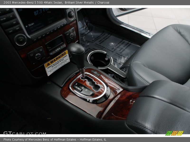 Brilliant Silver Metallic / Charcoal 2003 Mercedes-Benz S 500 4Matic Sedan