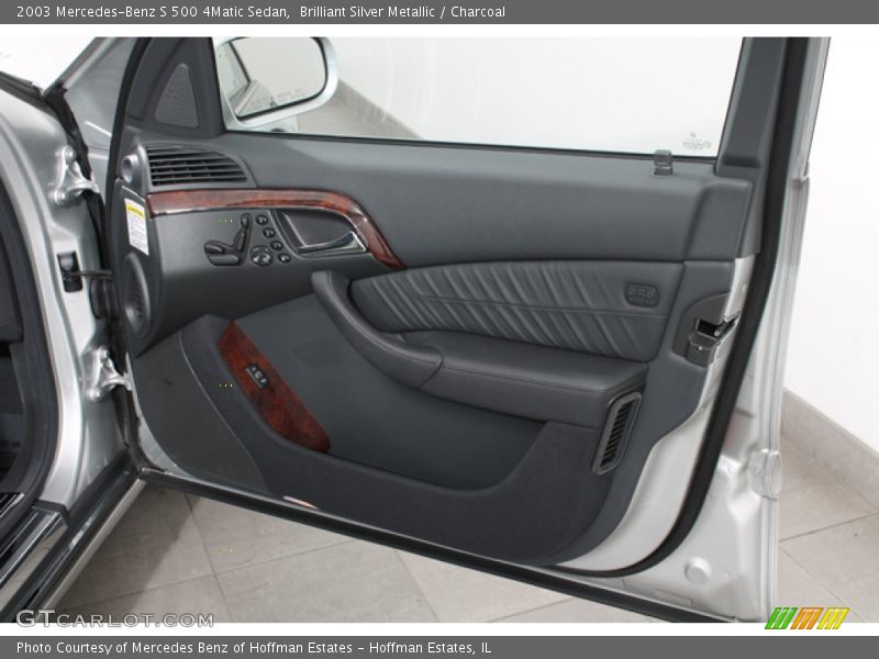 Brilliant Silver Metallic / Charcoal 2003 Mercedes-Benz S 500 4Matic Sedan