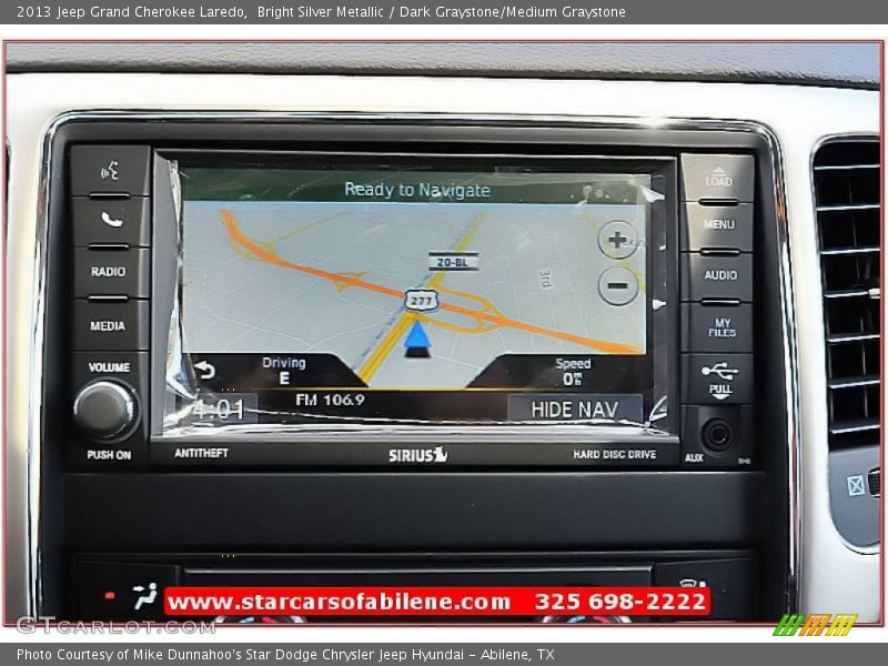 Bright Silver Metallic / Dark Graystone/Medium Graystone 2013 Jeep Grand Cherokee Laredo