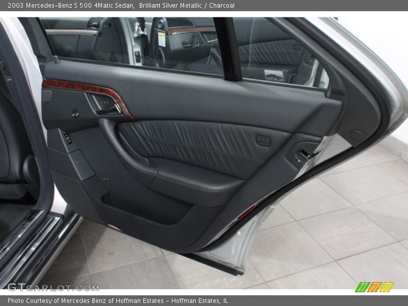 Brilliant Silver Metallic / Charcoal 2003 Mercedes-Benz S 500 4Matic Sedan