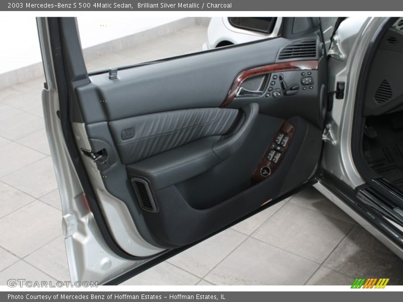 Brilliant Silver Metallic / Charcoal 2003 Mercedes-Benz S 500 4Matic Sedan