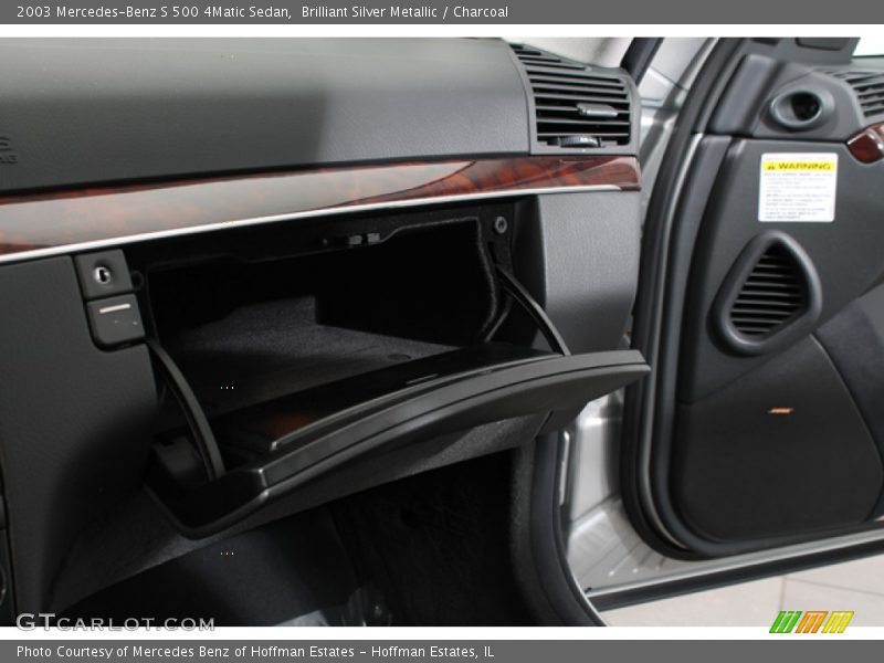 Brilliant Silver Metallic / Charcoal 2003 Mercedes-Benz S 500 4Matic Sedan