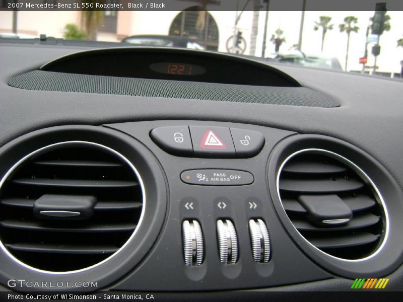 Black / Black 2007 Mercedes-Benz SL 550 Roadster