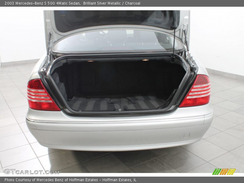 Brilliant Silver Metallic / Charcoal 2003 Mercedes-Benz S 500 4Matic Sedan