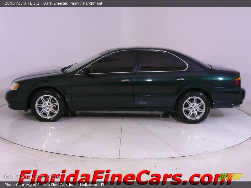 Dark Emerald Pearl / Parchment 2000 Acura TL 3.2