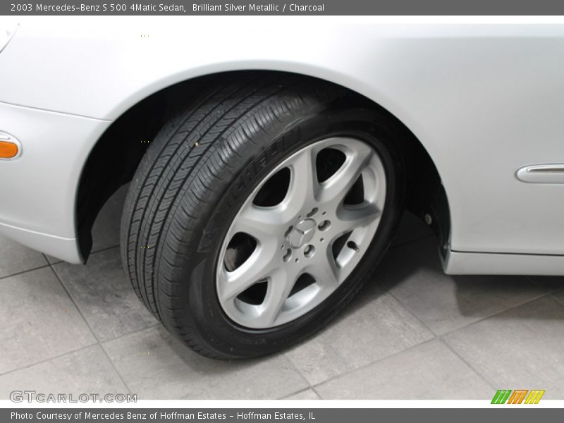 Brilliant Silver Metallic / Charcoal 2003 Mercedes-Benz S 500 4Matic Sedan