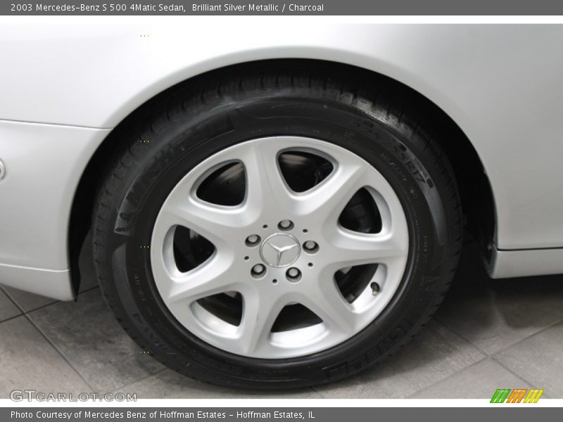 Brilliant Silver Metallic / Charcoal 2003 Mercedes-Benz S 500 4Matic Sedan