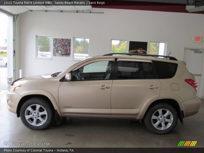 Sandy Beach Metallic / Sand Beige 2011 Toyota RAV4 Limited 4WD