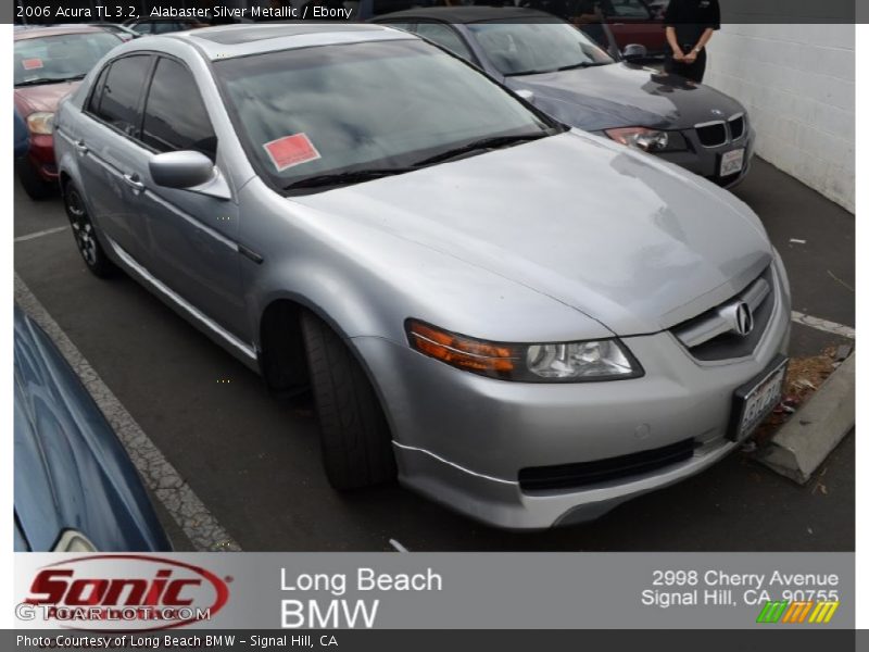 Alabaster Silver Metallic / Ebony 2006 Acura TL 3.2