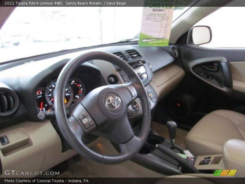 Sandy Beach Metallic / Sand Beige 2011 Toyota RAV4 Limited 4WD